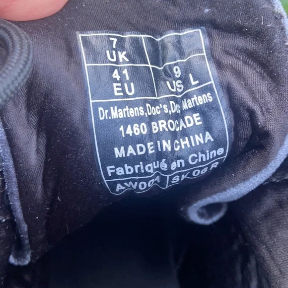 Rare Dr. Martens 1460 Brocade Velvet Paisley Boots - Picture 16 of 16
